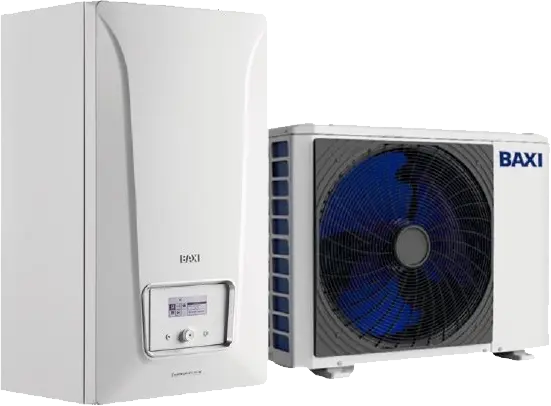 Técnico ajustando una bomba de calor, simbolizando servicios de reparación y mantenimiento de alta calidad disponibles en Torrent para sistemas de calefacción y refrigeración.